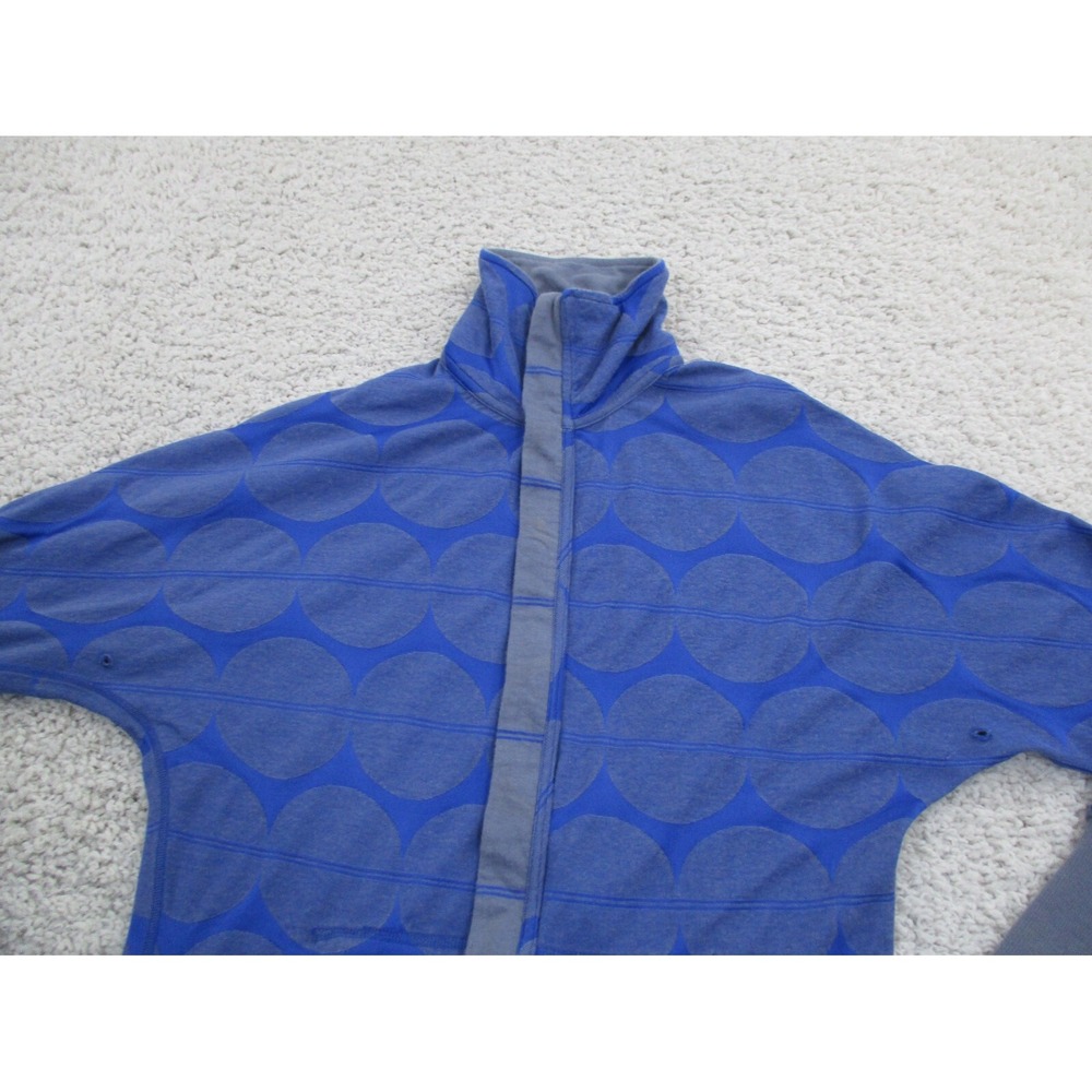 Nike Jacket Mens Medium Blue Gray Zip Dri-Fit Reversible Athletic Sweater Rare - Picture 2 of 14